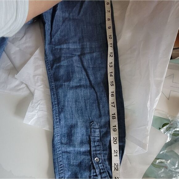 Penny stock the penny chambray button up blue shirt large - Picture 10 of 10